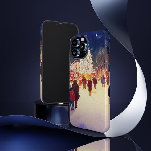 A Christmas Market in Denver Colorado - Impact Resistant Phone Case